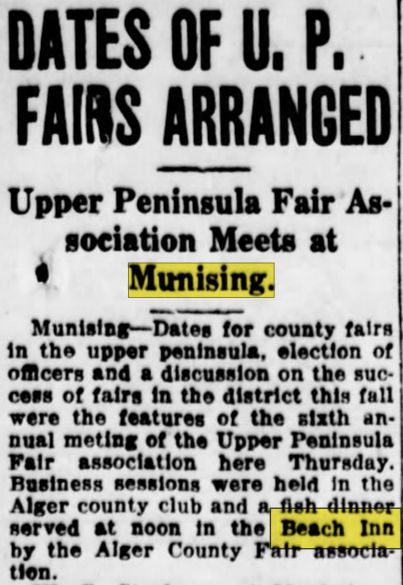 Beach Inn - Oct 1927 Article